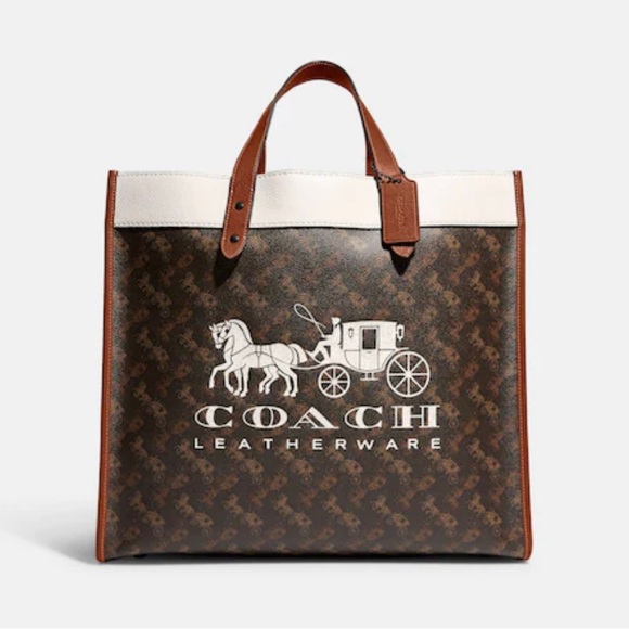 Coach Bags Coach Leatherware Field Tote With Horse And Carriage